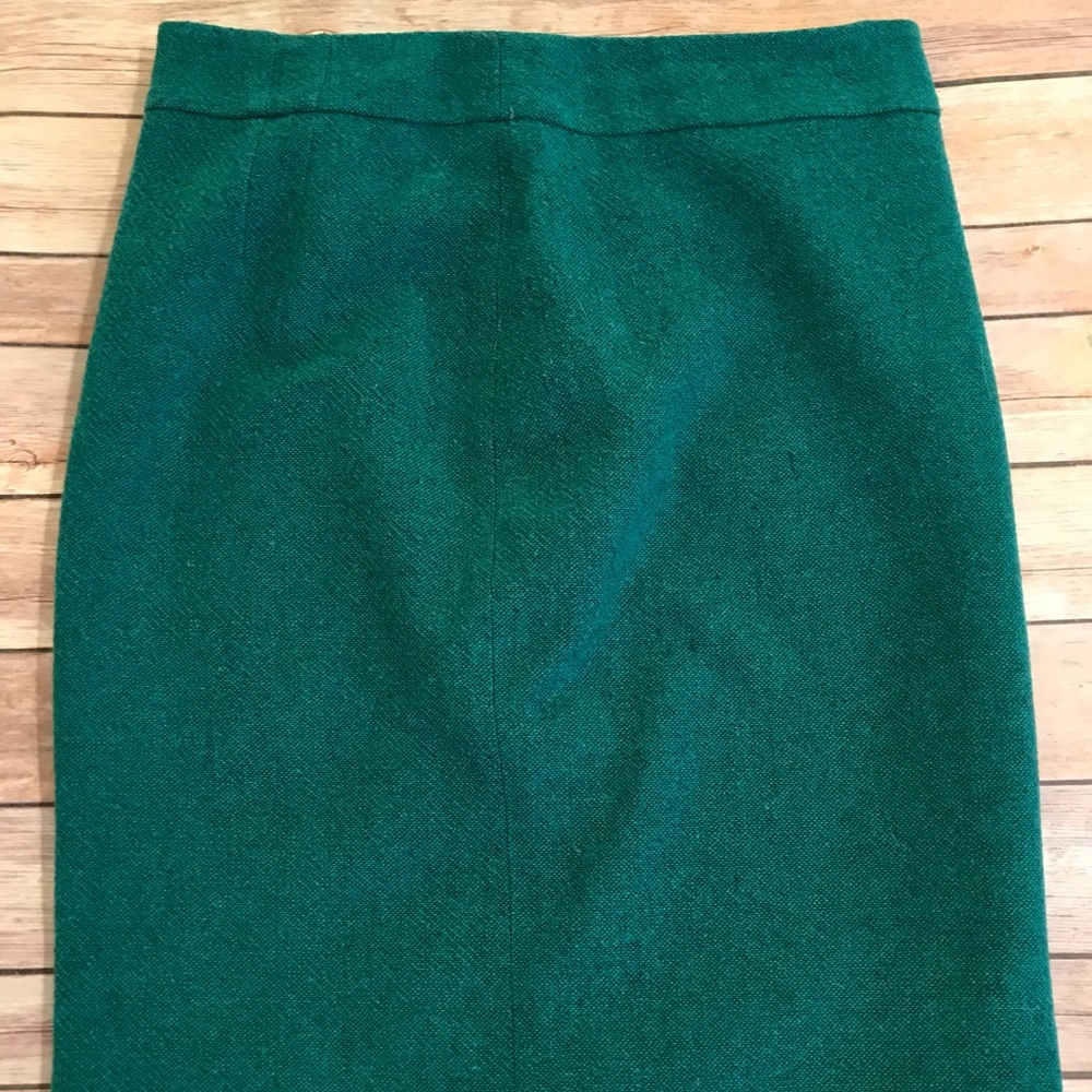 Heathered turquoise pencil skirt